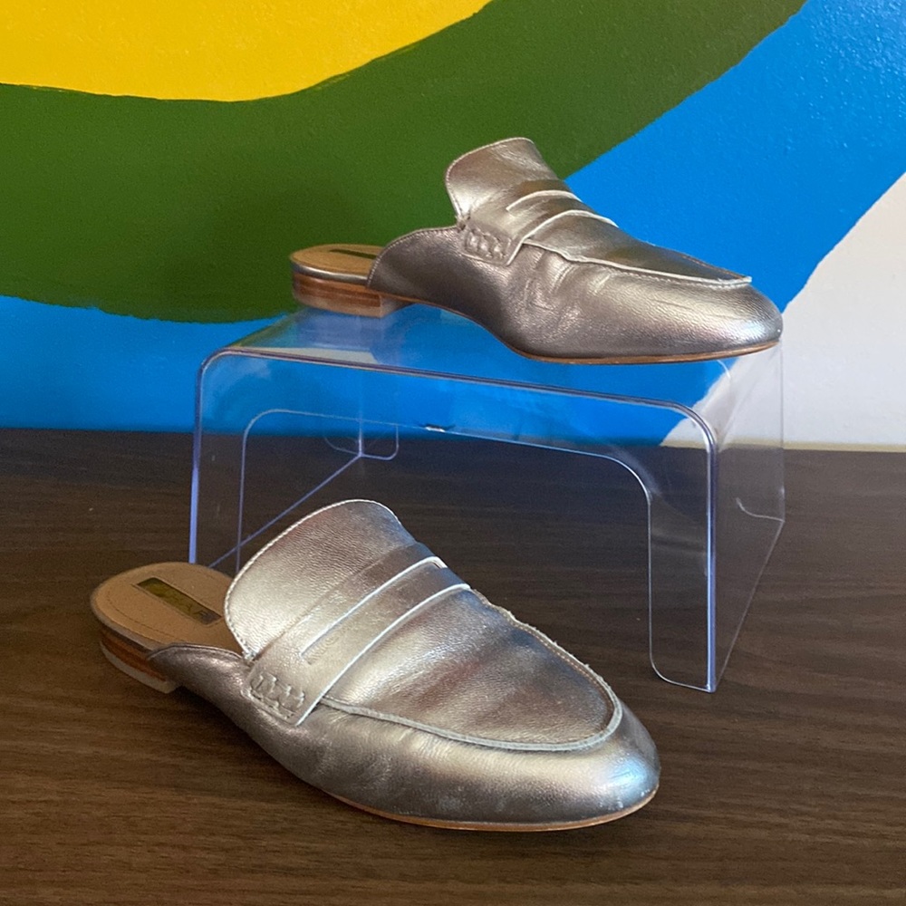 Tahari slip on mules